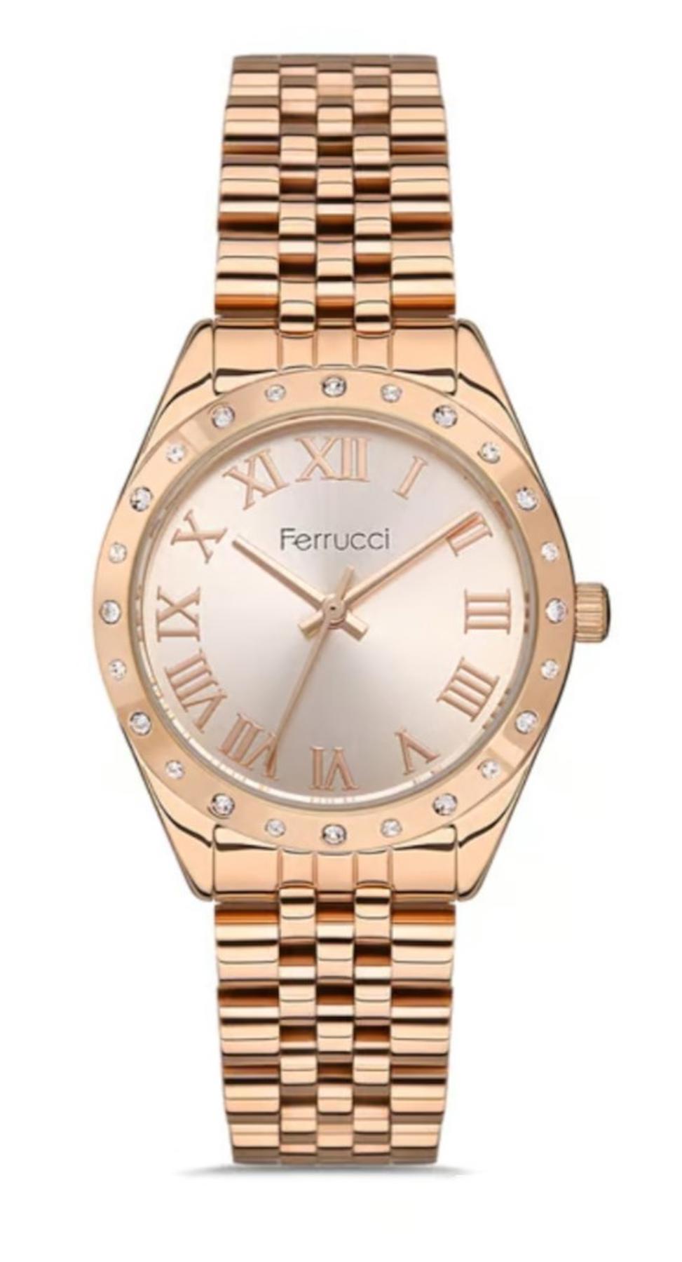 Ferrucci FC.10800M.05 36 mm Rose Gold Metal Kordon Analog Kadın Kol Saati
