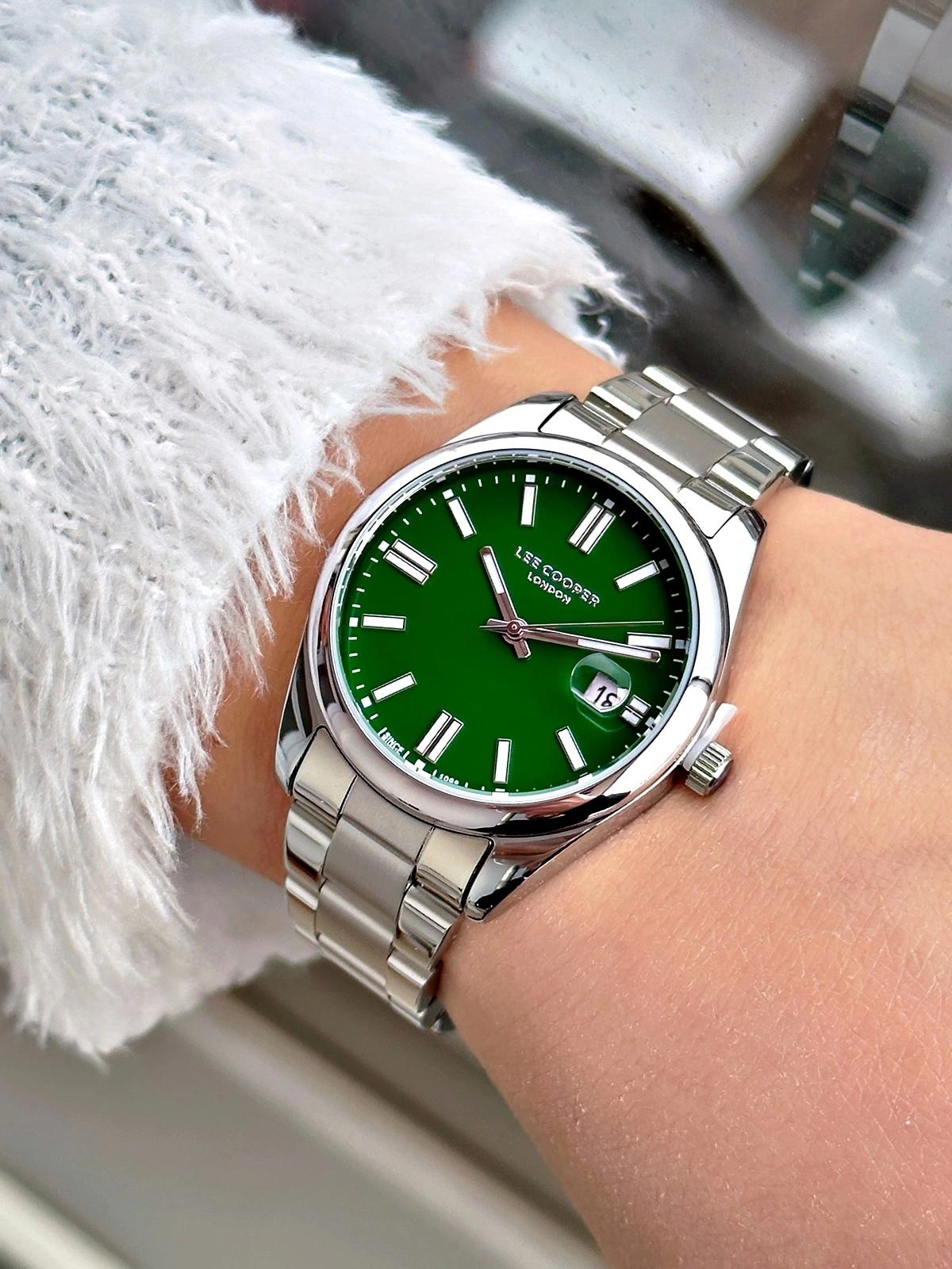 Lee Cooper LC07566.370 Takvimli 40 mm Gri Çelik Kordon Analog Kadın Kol Saati