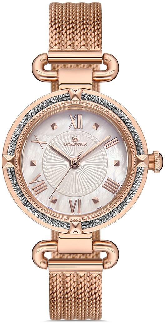 Momentus CS363R-09SR 32 mm Rose Gold Hasır Kordon Analog Kadın Kol Saati