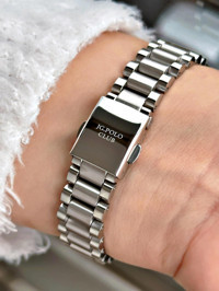 Jg. Polo Club JPC.0223.1376.05 33 mm Gri Çelik Kordon Analog Kadın Kol Saati