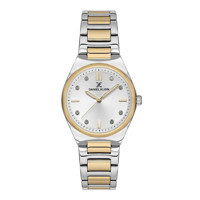 Daniel Klein DK.1.13590.3 35 mm Altın-Gri Çelik Kordon Analog Kadın Kol Saati