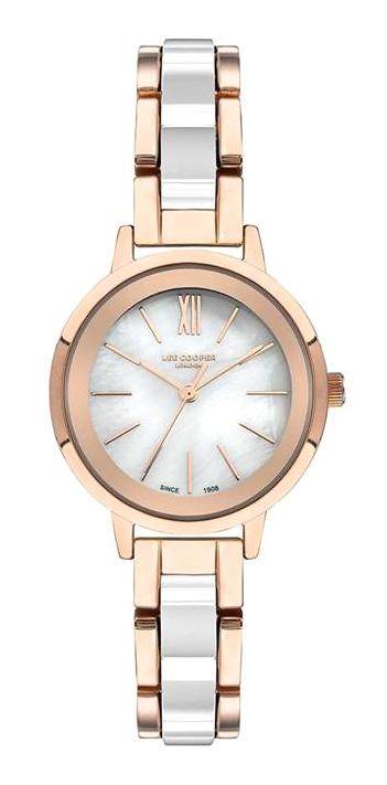 Lee Cooper LC07395.420 40 mm Gri Metal Kordon Analog Kadın Kol Saati
