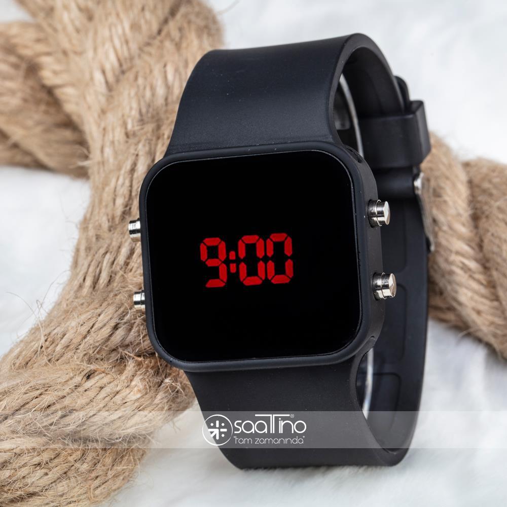 Spectrum ST-303179 41 mm Siyah Silikon Kordon Dijital Kadın Kol Saati