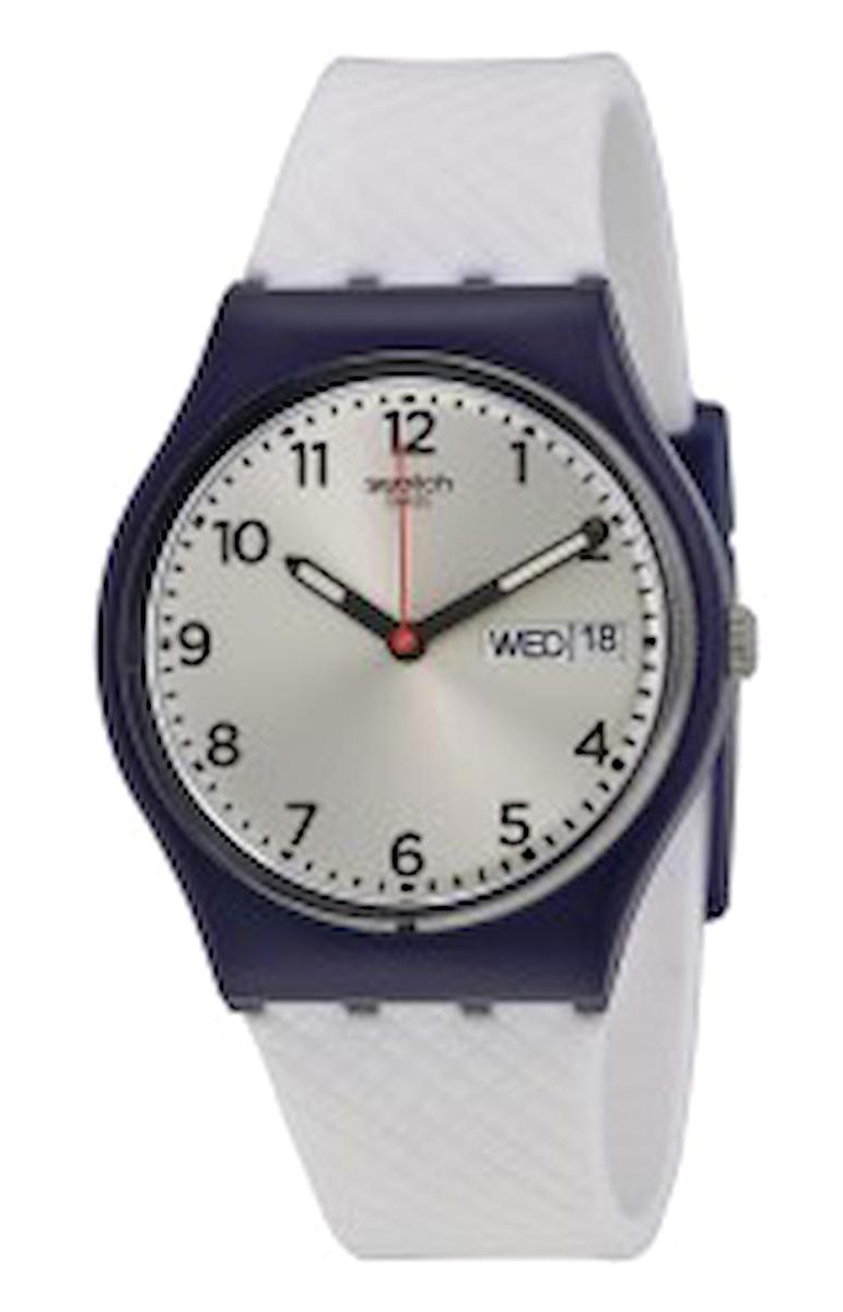 Swatch GN720 Takvimli 34 mm Beyaz Çelik Kordon Analog Kadın Kol Saati