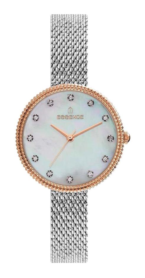 Essence ES6731FE.420 34 mm Gri Çelik Kordon Analog Kadın Kol Saati