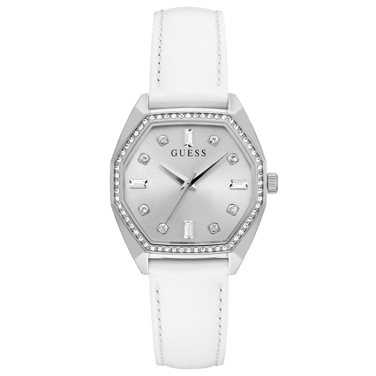 Guess GUGW0688L1 36 mm Beyaz Deri Kordon Analog Kadın Kol Saati