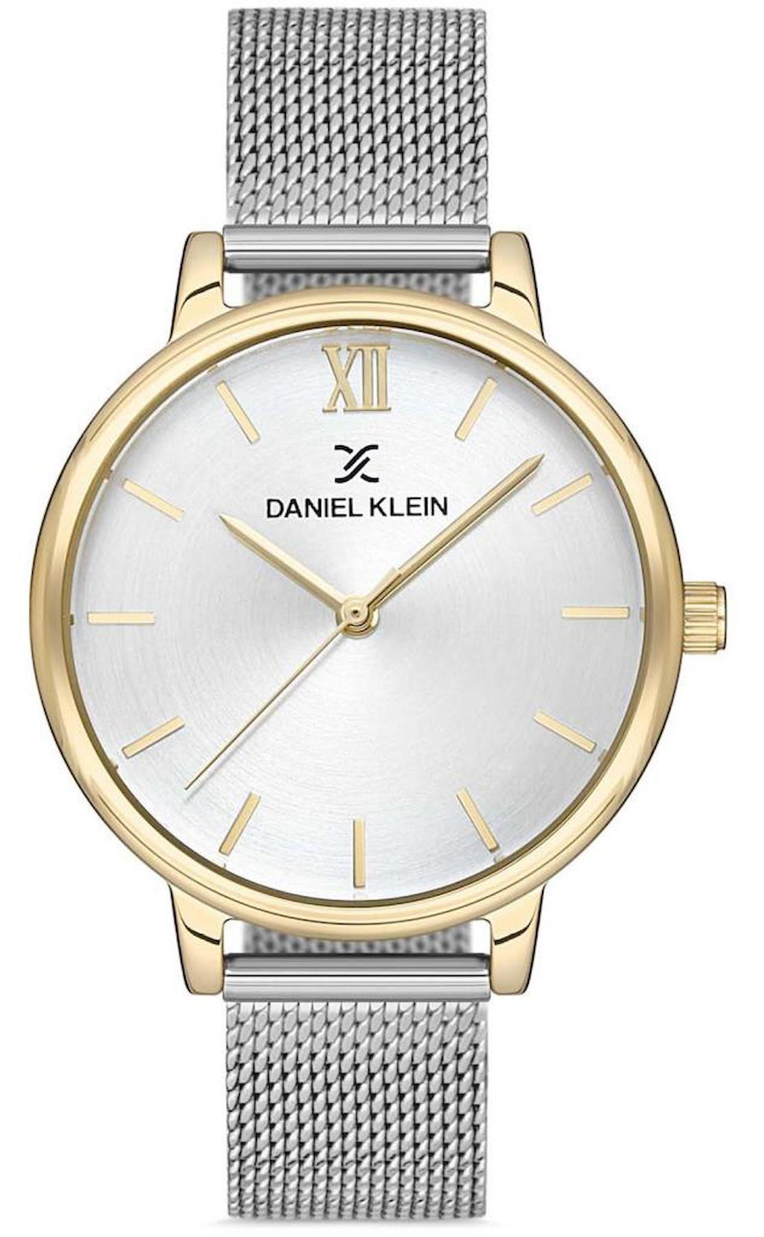 Daniel Klein DK012391C-010 35 mm Gri Hasır Kordon Analog Kadın Kol Saati