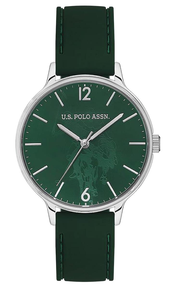U.S. Polo Assn USPA2075-04 38 mm Yeşil Silikon Kordon Analog Kadın Kol Saati