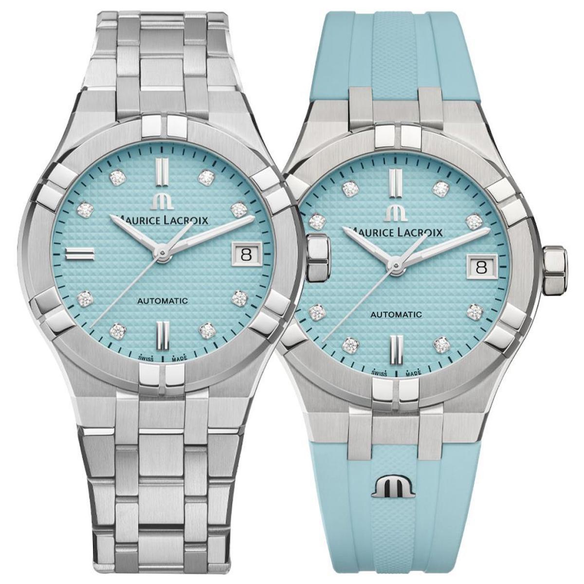 Maurice Lacroix ML-AI6006SS00F451-C Takvimli 38 mm Gri Çelik Kordon Analog Kadın Kol Saati