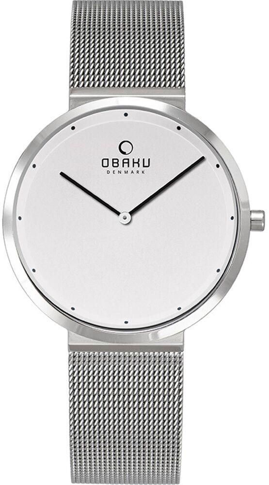 Obaku Denmark V230LXCWMC 34 mm Gri Çelik Kordon Analog Kadın Kol Saati