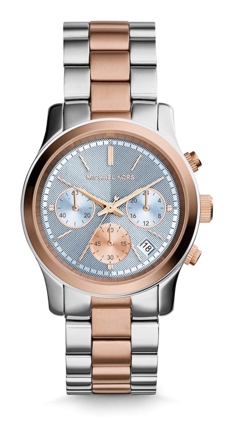 Michael Kors MK6166 Takvimli 36 mm Gri-Rose Gold Çelik Kordon Analog Kadın Kol Saati
