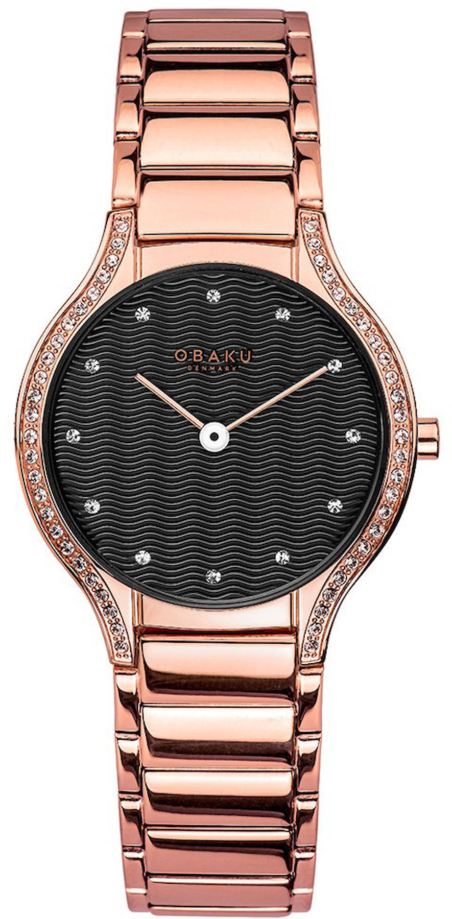 Obaku Denmark V276LECISC 30 mm Rose Gold Çelik Kordon Analog Kadın Kol Saati