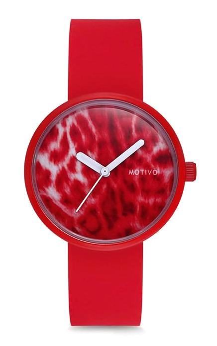 Motivo MT0206 39 mm Kırmızı Silikon Kordon Analog Kadın Kol Saati