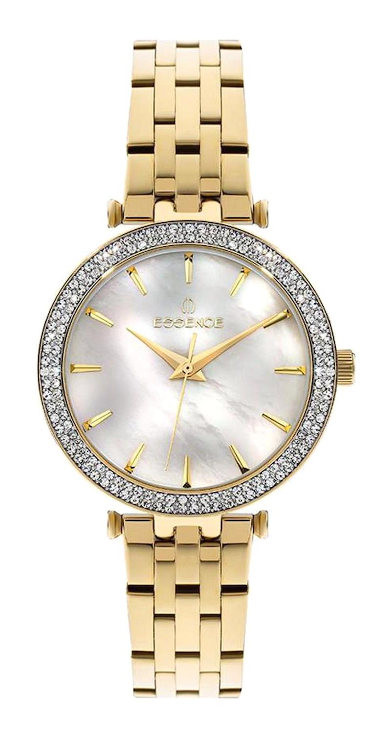 Essence ES6800FE.120_Y 34 mm Altın Çelik Kordon Analog Kadın Kol Saati