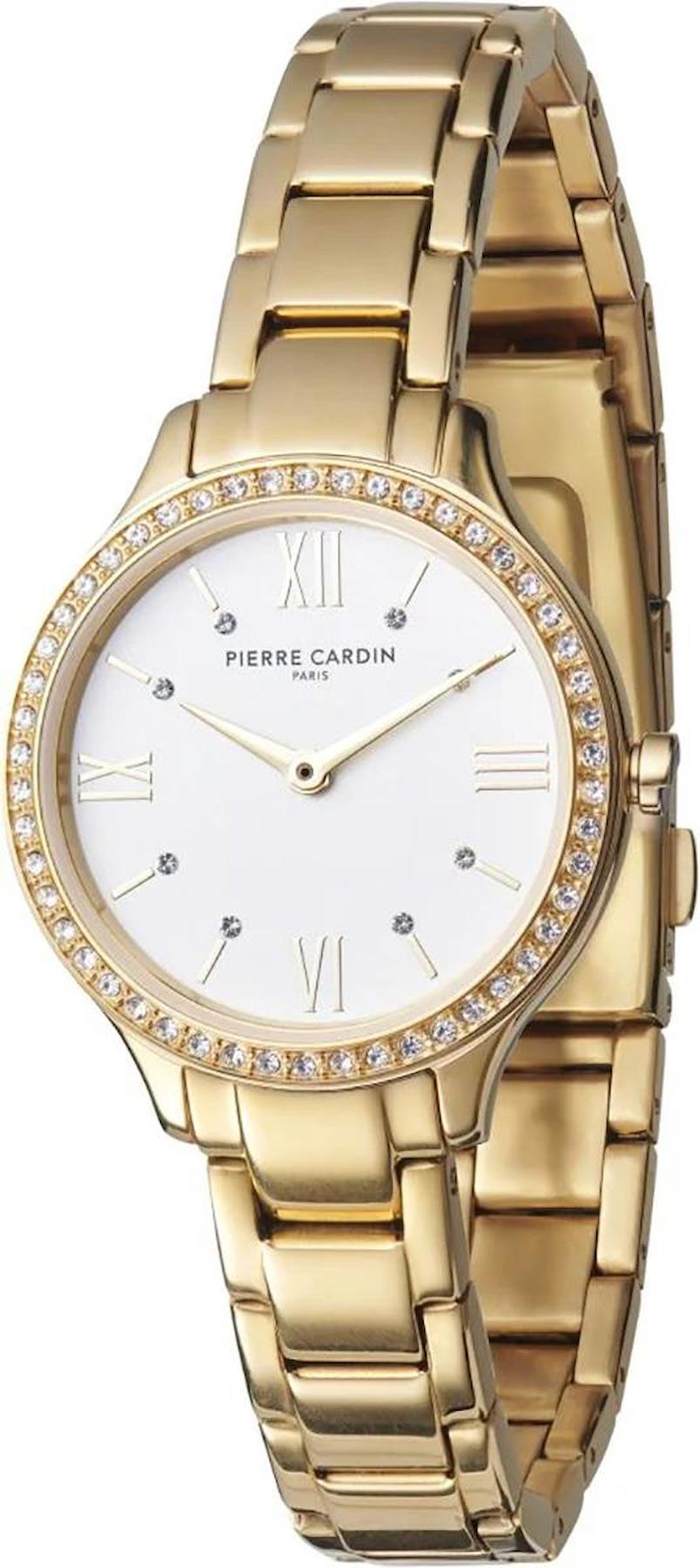 Pierre Cardin CRM.0001 30 mm Altın Çelik Kordon Analog Kadın Kol Saati