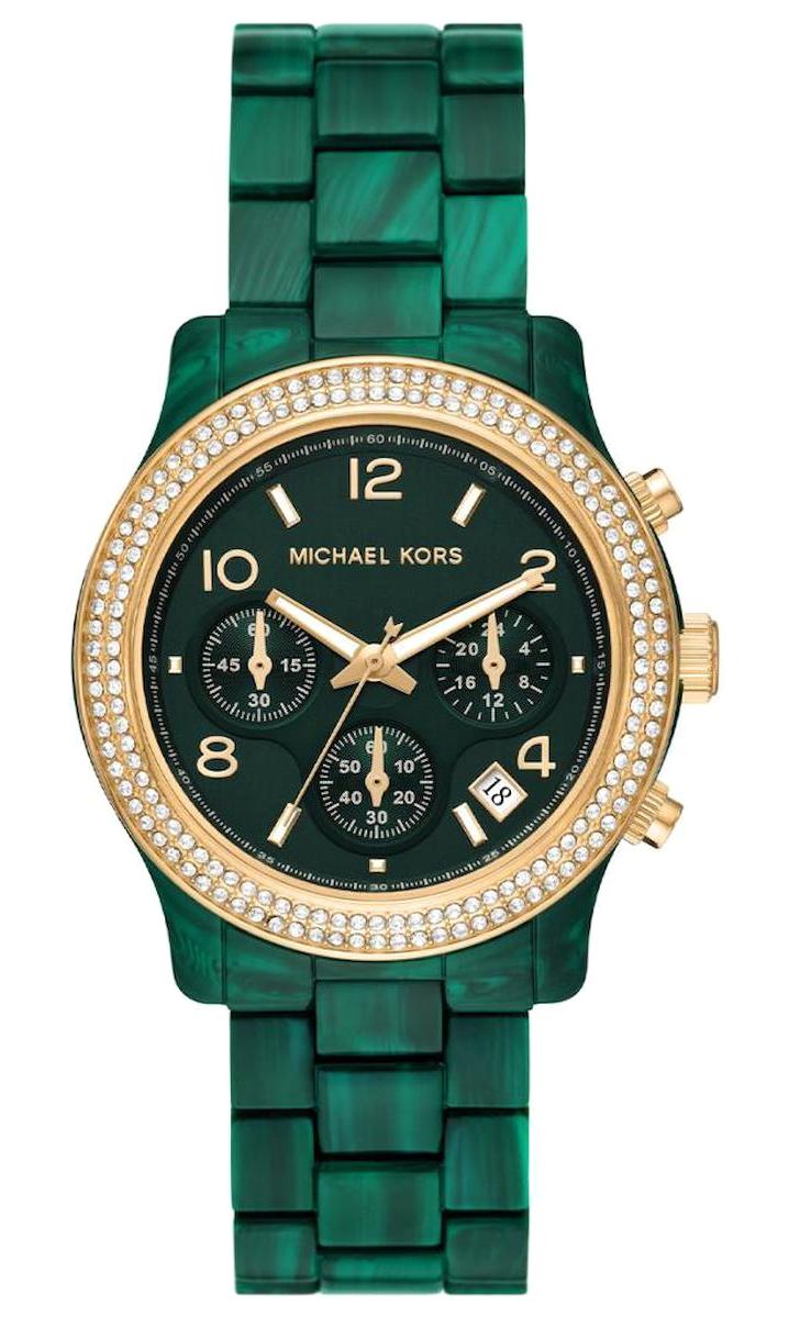 Michael Kors MK7422 Takvimli 38 mm Yeşil Çelik Kordon Analog Kadın Kol Saati