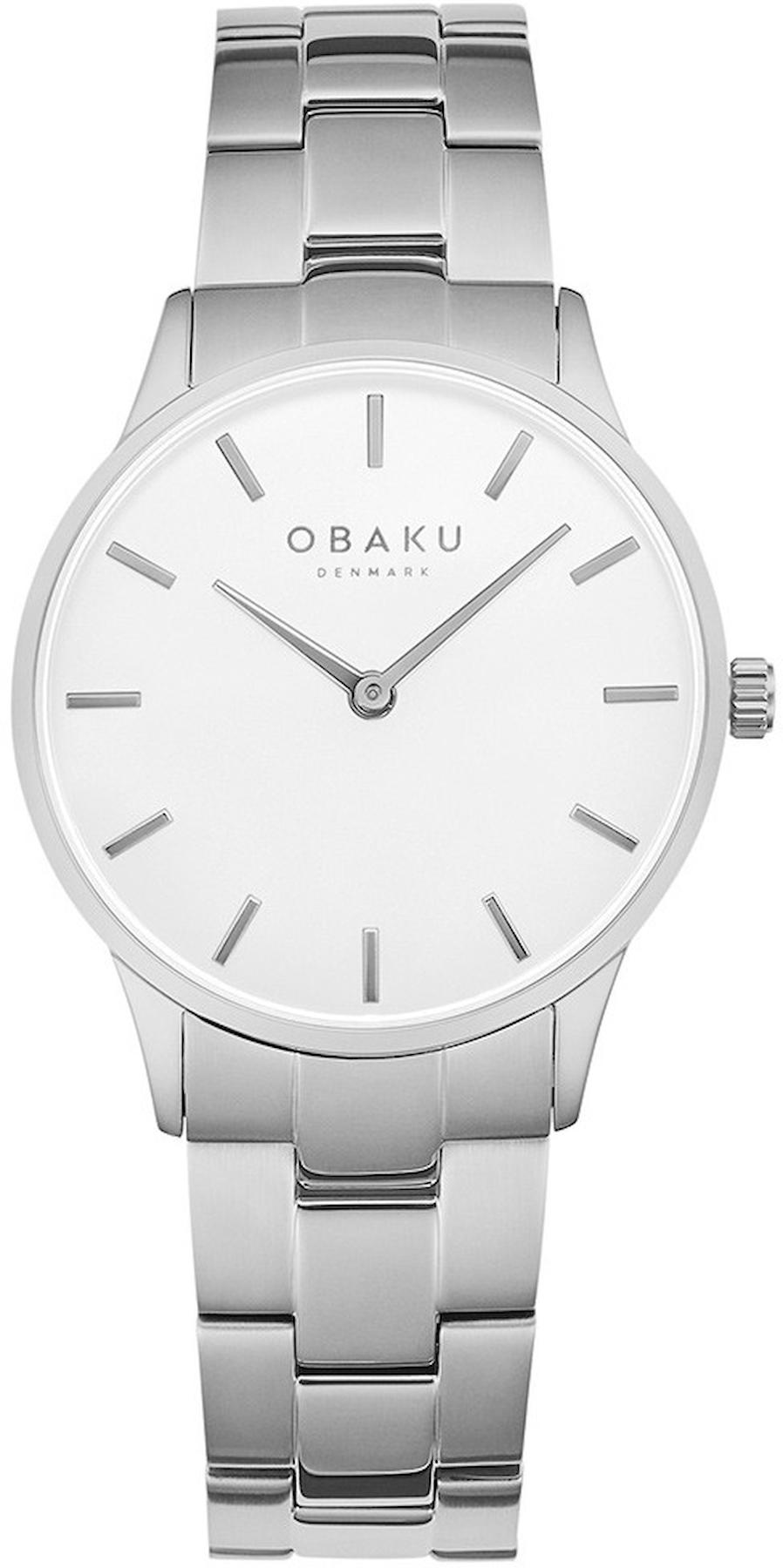 Obaku Denmark V247LXCWSC 35 mm Gri Çelik Kordon Analog Kadın Kol Saati