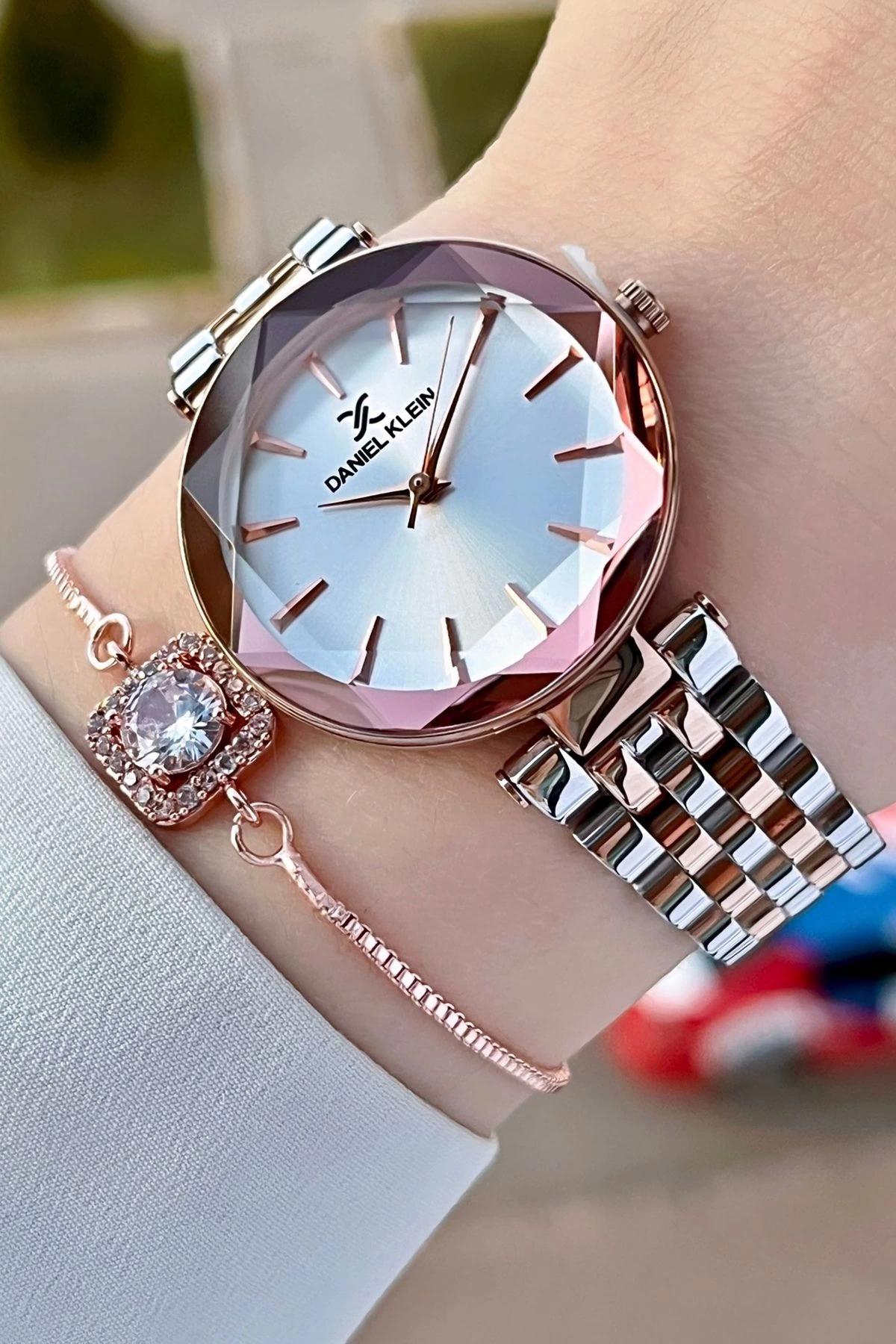Daniel Klein DKISTE1017 32 mm Rose Gold Çelik Kordon Analog Kadın Kol Saati