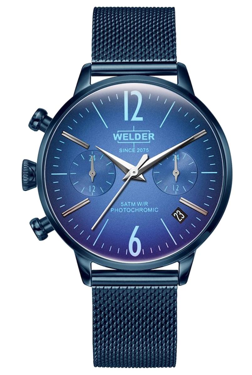 Welder Watch WWRC712 Takvimli 36 mm Lacivert Çelik Kordon Analog Kadın Kol Saati