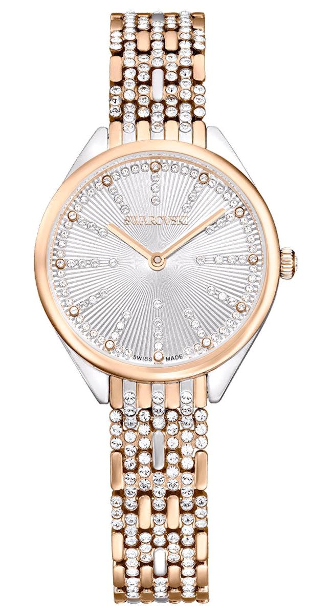 Swarovski SWR5649987 30 mm Gri-Rose Gold Metal Kordon Analog Kadın Kol Saati