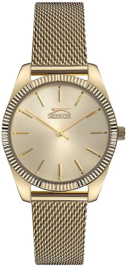 Slazenger SL.09.1854.3.03 34 mm Altın Çelik Kordon Analog Kadın Kol Saati