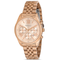 Ferrucci FC.11153M.04 Takvimli 36 mm Rose Gold Çelik Kordon Analog Kadın Kol Saati