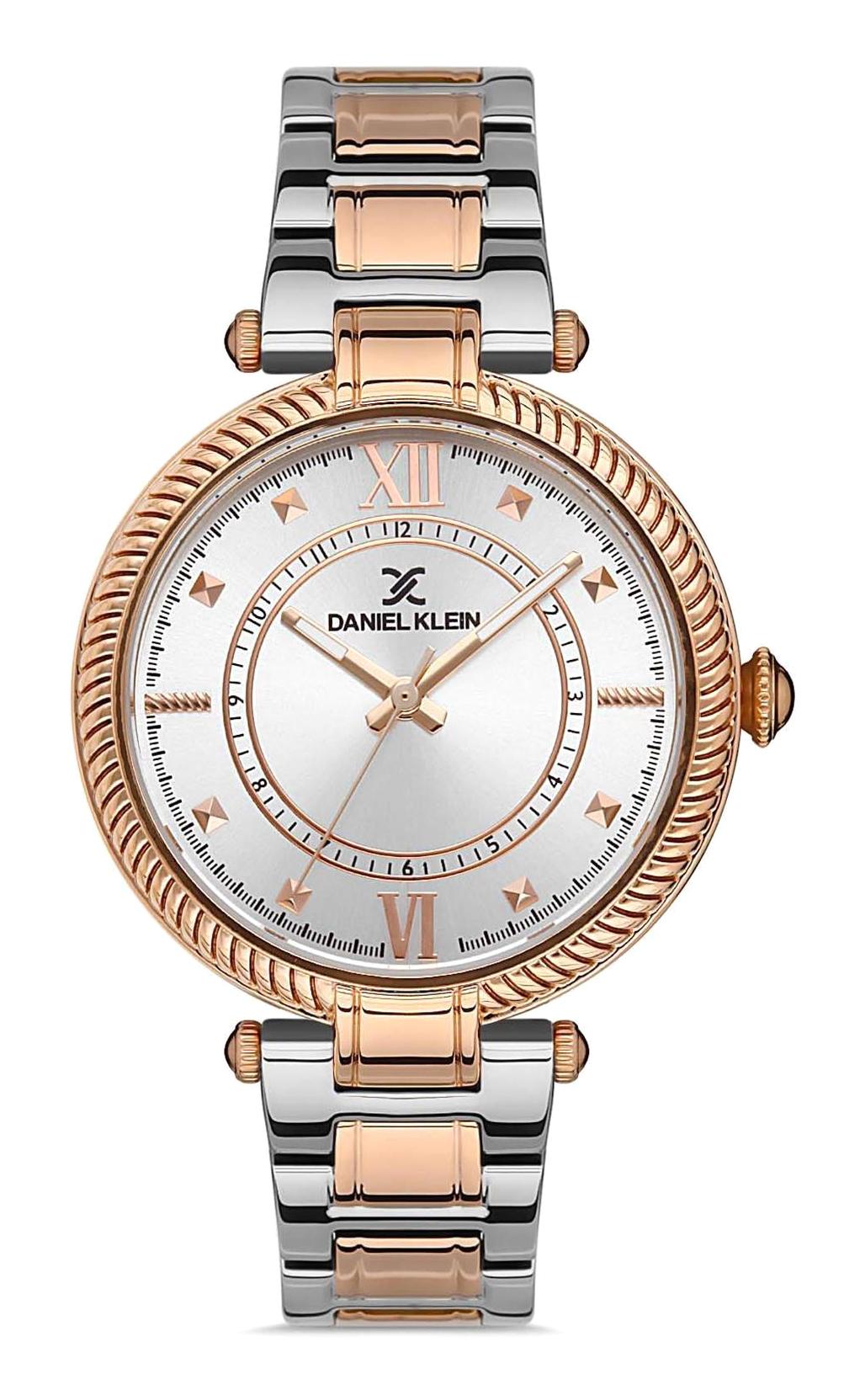 Daniel Klein DKE.1.10278.3 36 mm Altın-Gri Çelik Kordon Analog Kadın Kol Saati