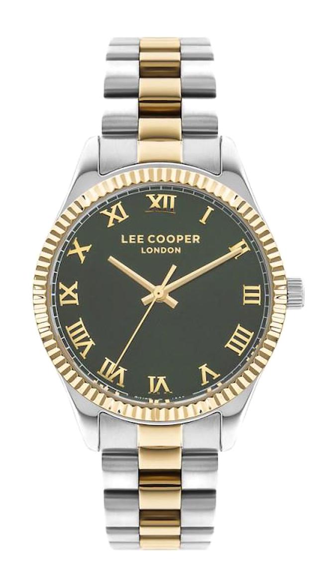 Lee Cooper LC07680.270 40 mm Altın-Gri Çelik Kordon Analog Kadın Kol Saati