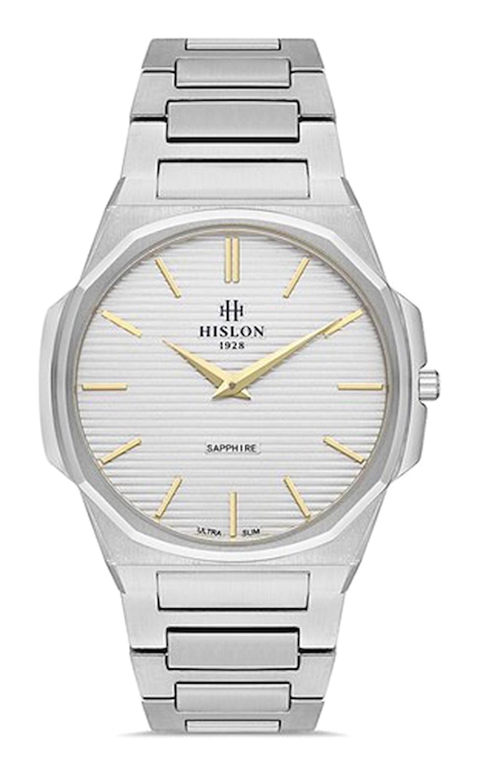 Hislon CL127S-02SG 41-45 mm Gri Çelik Kordon Analog Kadın Kol Saati
