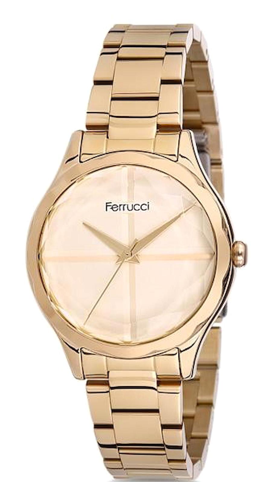 Ferrucci FC.13066M.02 36 mm Altın Metal Kordon Analog Kadın Kol Saati