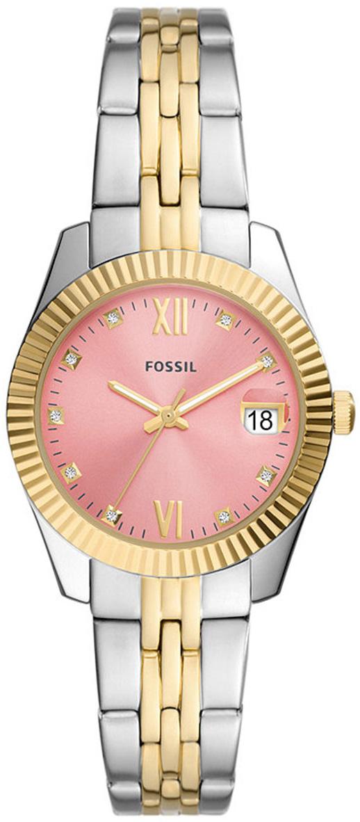 Fossil FES5173 32 mm Altın-Gri Çelik Kordon Analog Kadın Kol Saati
