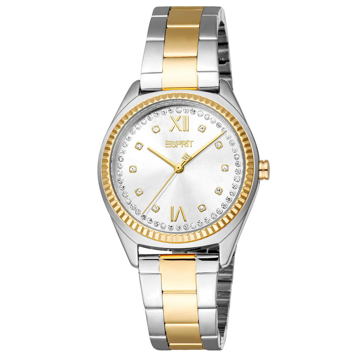 Esprit ES1L403M1385 32 mm Altın-Gri Çelik Kordon Analog Kadın Kol Saati