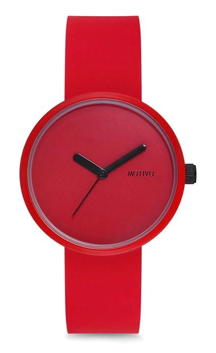 Motivo MT0204 39 mm Kırmızı Silikon Kordon Analog Kadın Kol Saati