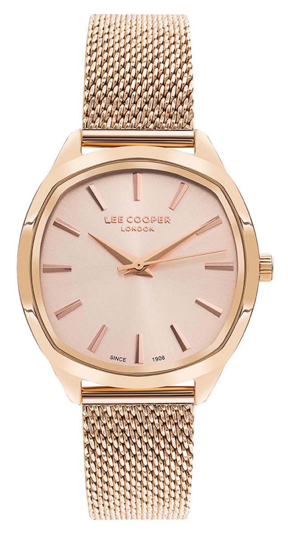 Lee Cooper LC07718.410 40 mm Rose Gold Metal Kordon Analog Kadın Kol Saati