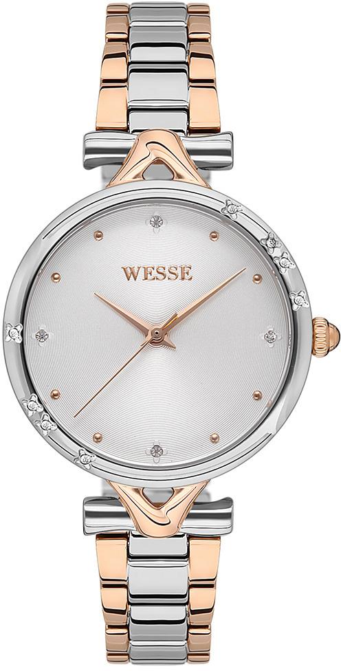 Wesse WWL302702 34 mm Gri-Rose Gold Çelik Kordon Analog Kadın Kol Saati
