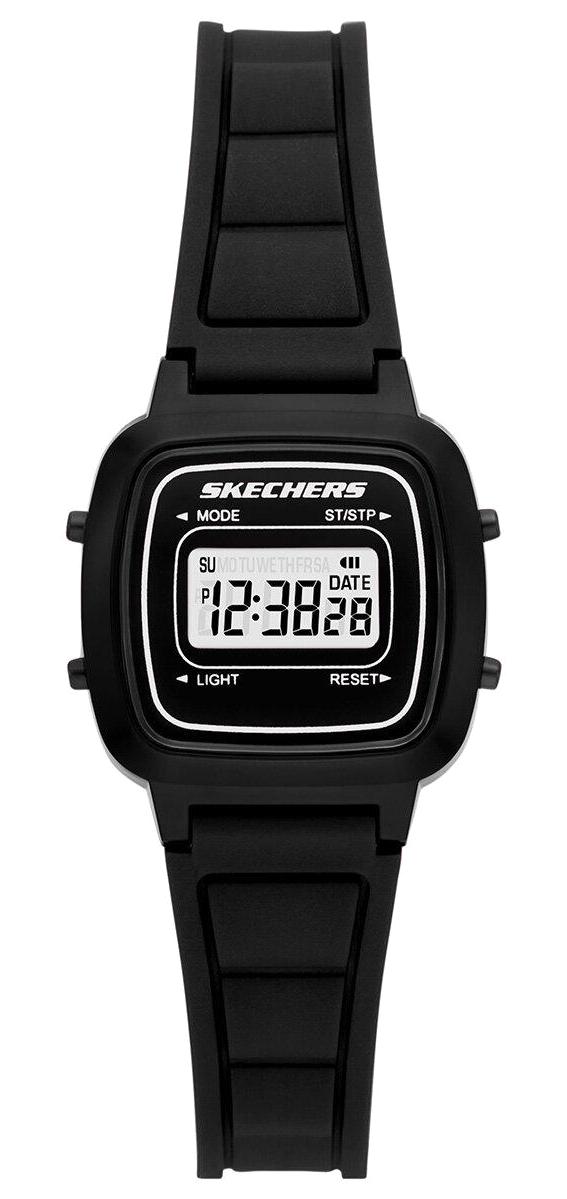 Skechers SR2138 Takvimli 27 mm Siyah Plastik Kordon Analog Kadın Kol Saati