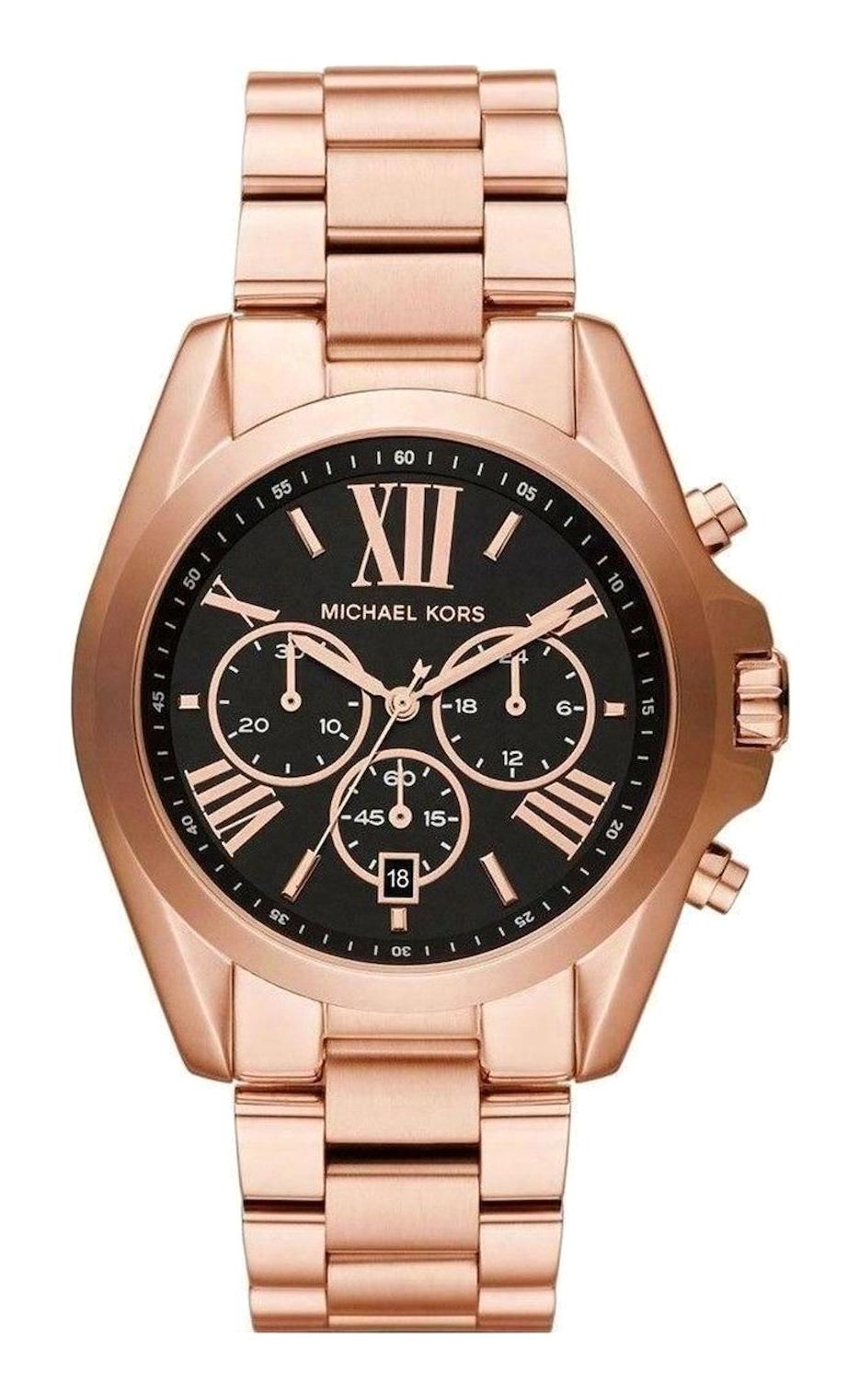Michael Kors MK5854 Takvimli 43 mm Rose Gold Çelik Kordon Analog Kadın Kol Saati
