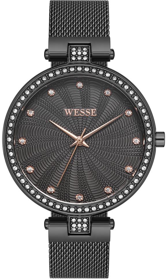 Wesse WWL109505 35 mm Siyah Çelik Kordon Analog Kadın Kol Saati