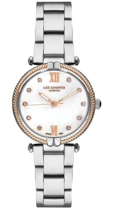 Lee Cooper LC07213.520 40 mm Gri Metal Kordon Analog Kadın Kol Saati
