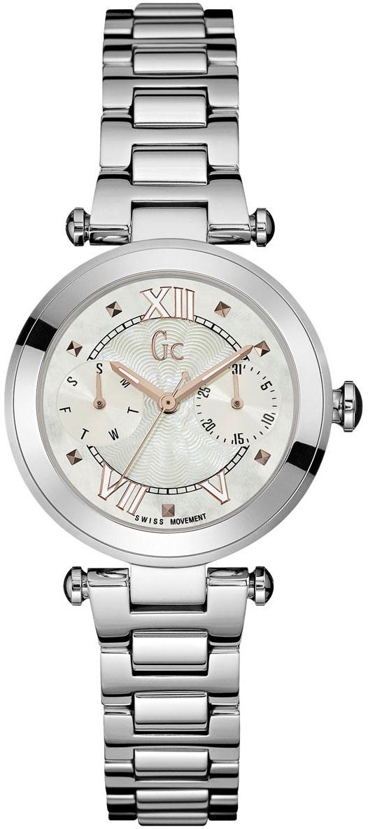 Guess GCY06010L1MF Takvimli 32 mm Gri Çelik Kordon Analog Kadın Kol Saati