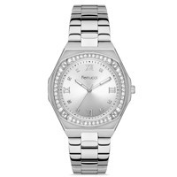 Ferrucci FRC.14327M.01 38 mm Gri Metal Kordon Analog Kadın Kol Saati
