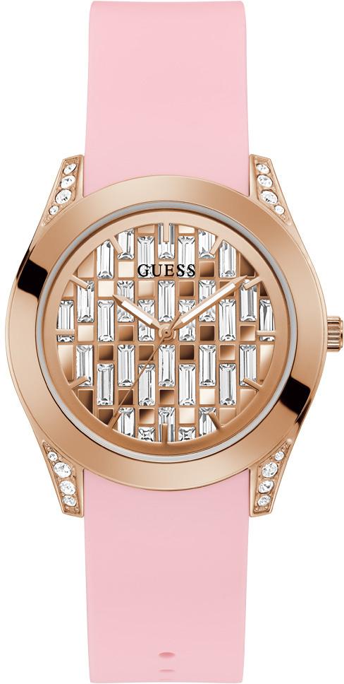 Guess GUGW0109L2 38 mm Pembe Silikon Kordon Analog Kadın Kol Saati