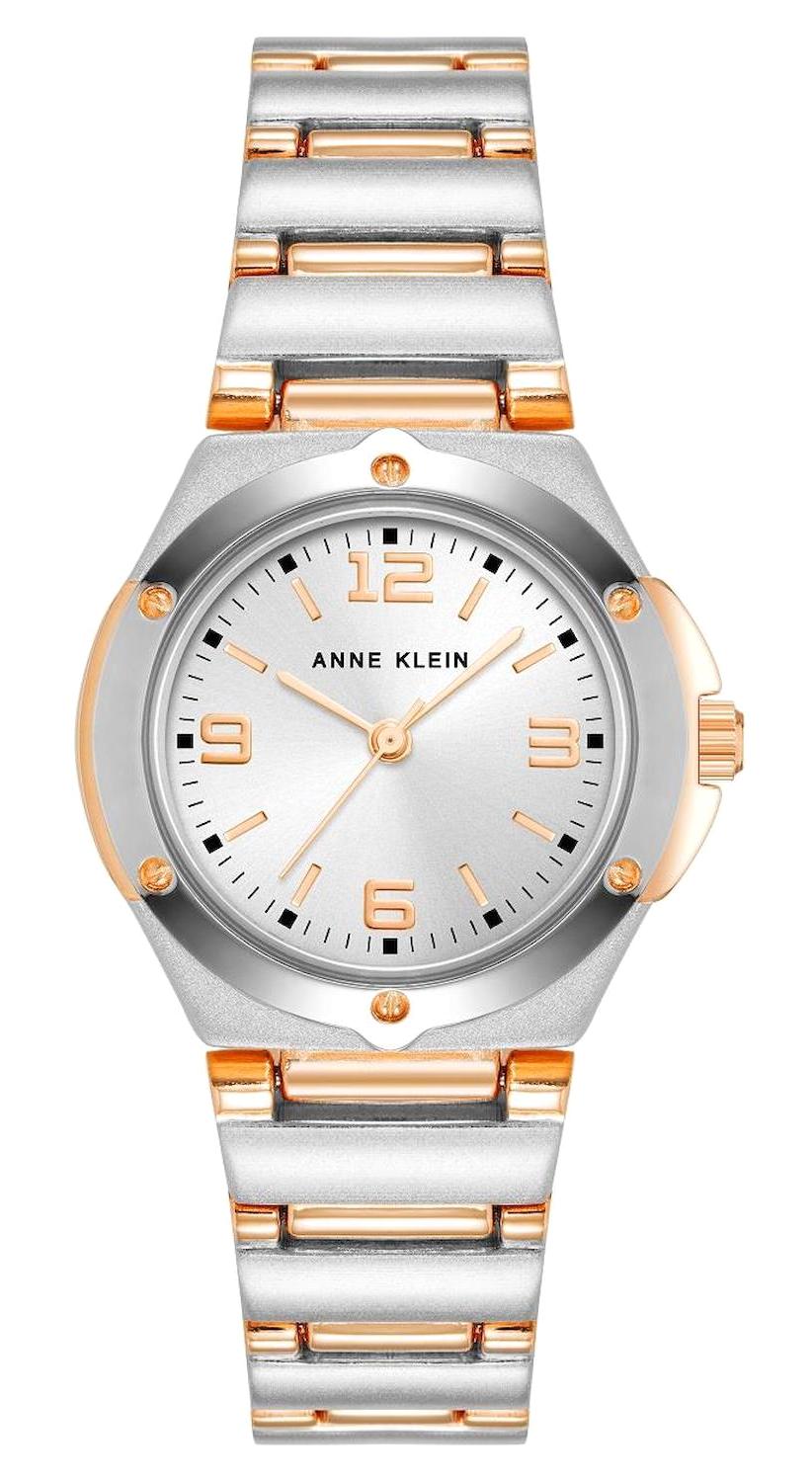Anne Klein 10-8655SVRT 28 mm Gri-Rose Gold Metal Kordon Analog Kadın Kol Saati