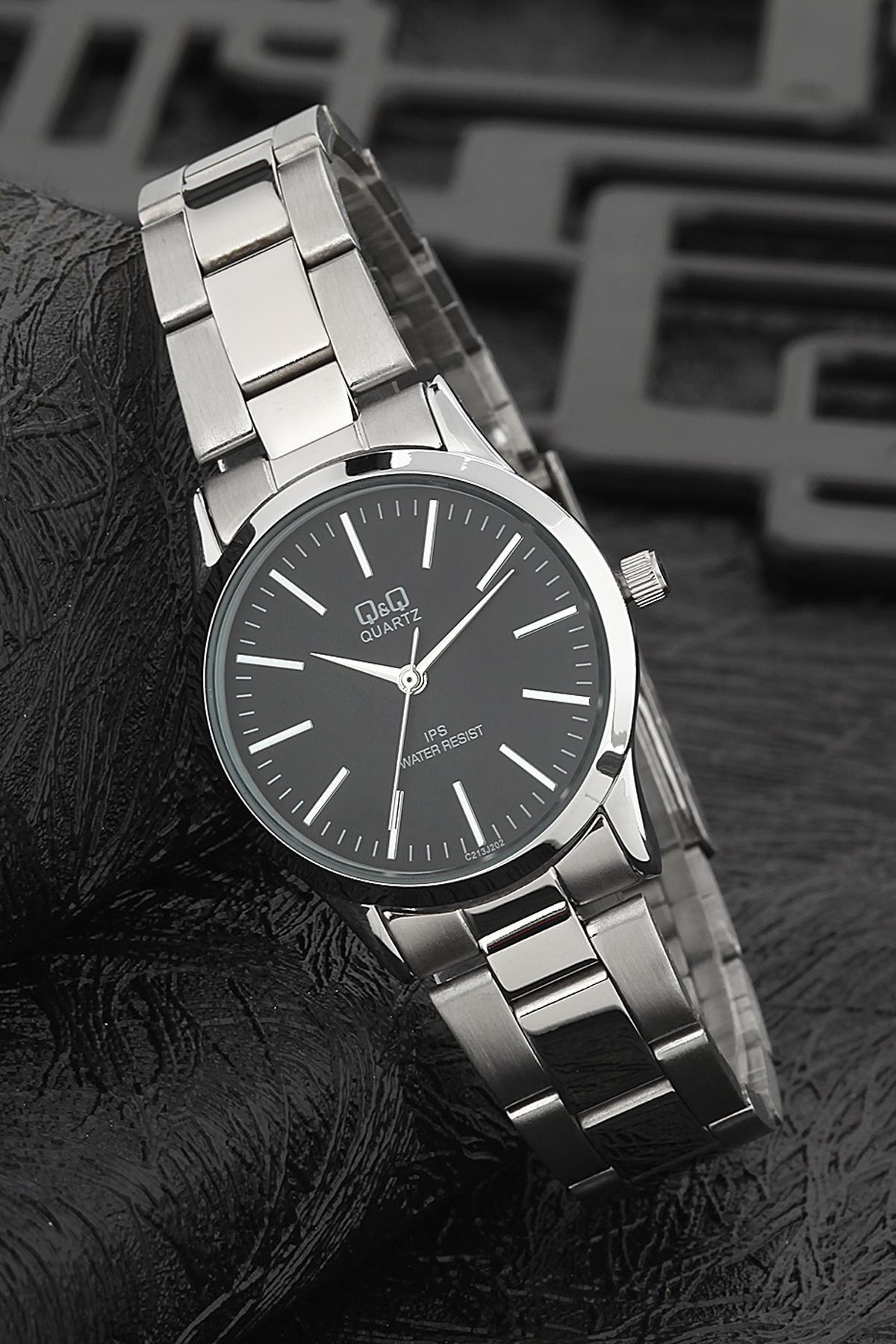 Q&Q 3G762 36 mm Gri Metal Kordon Analog Kadın Kol Saati