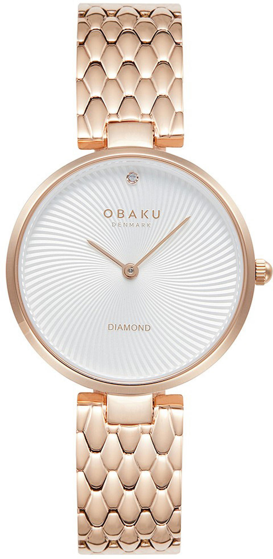 Obaku Denmark V256LXVISV 32 mm Rose Gold Çelik Kordon Analog Kadın Kol Saati