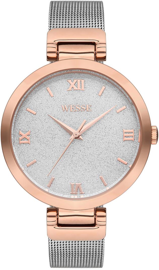 Wesse WWL700104M 36 mm Gri-Rose Gold Çelik Kordon Analog Kadın Kol Saati