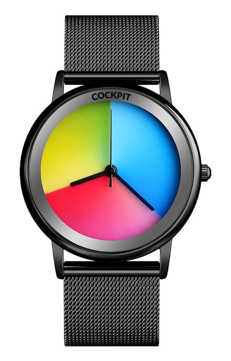 Cockpit CK-6582-BK 38 mm Füme Hasır Kordon Analog Kadın Kol Saati