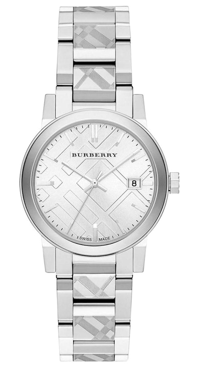 Burberry BU9144 Takvimli 34 mm Gri Çelik Kordon Analog Kadın Kol Saati