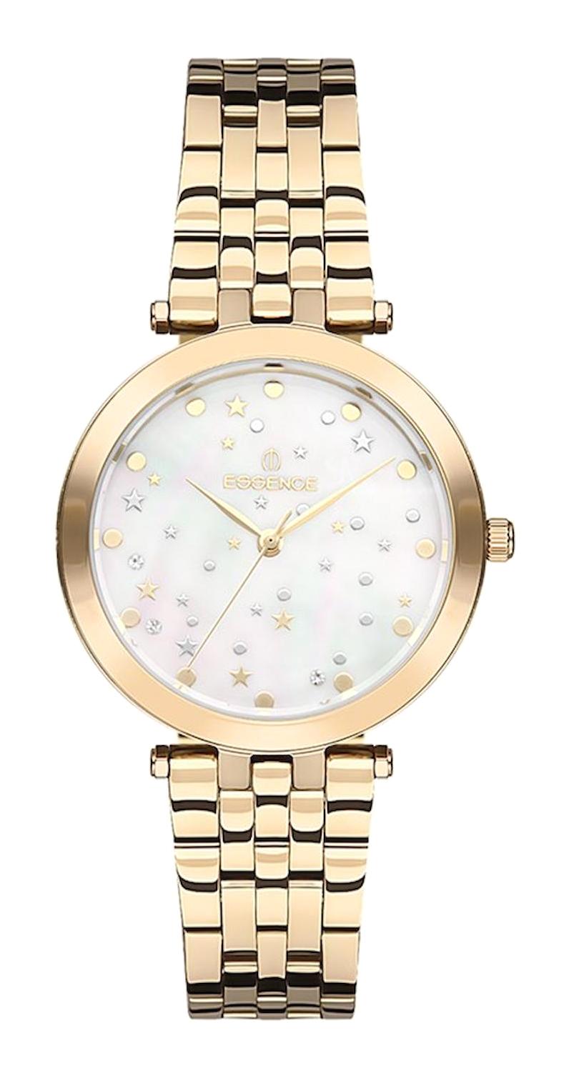Essence ES6499FE.130 32 mm Altın Çelik Kordon Analog Kadın Kol Saati