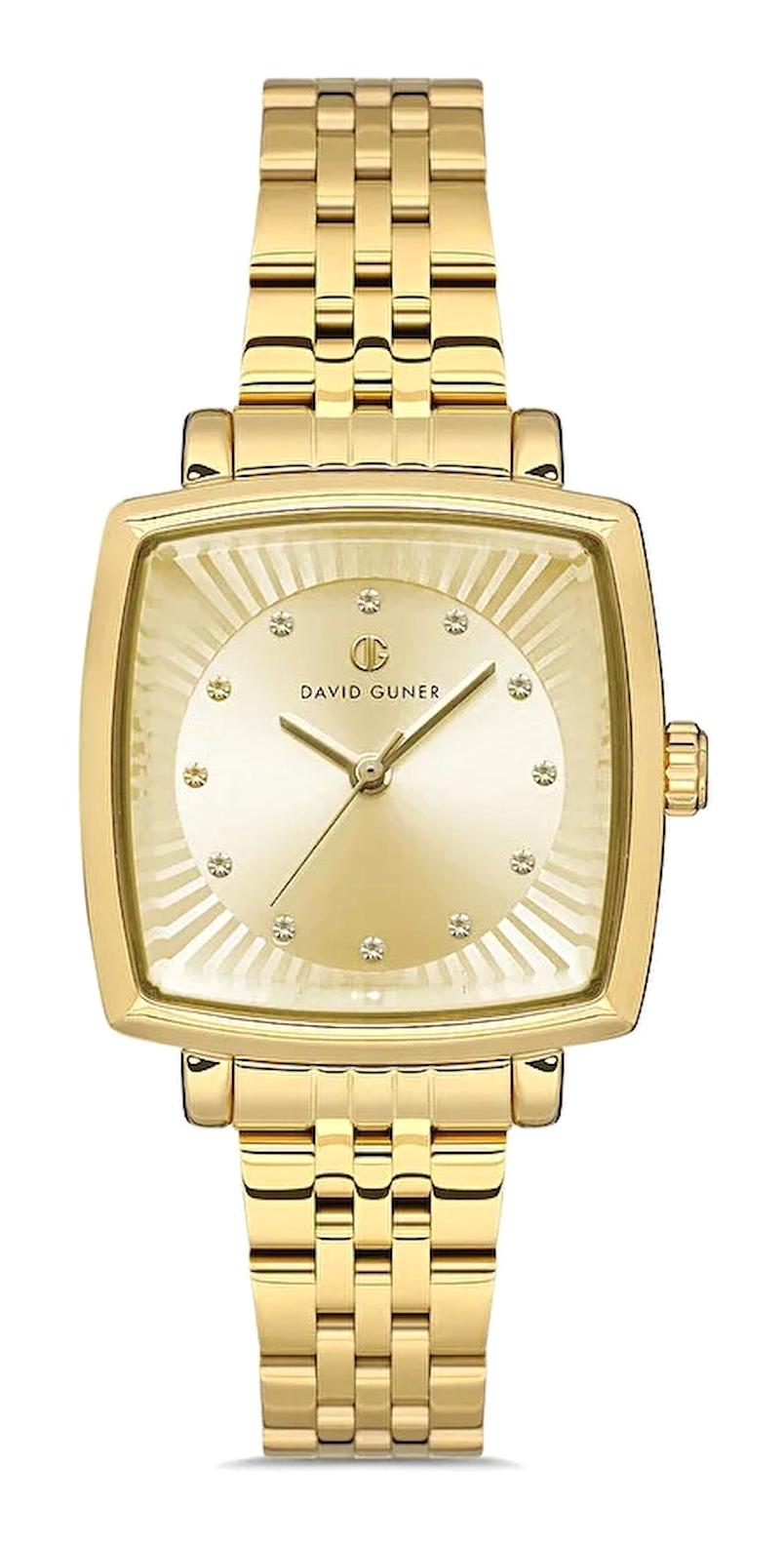 David Guner DG-8677LA-B4 36 mm Altın Metal Kordon Analog Kadın Kol Saati